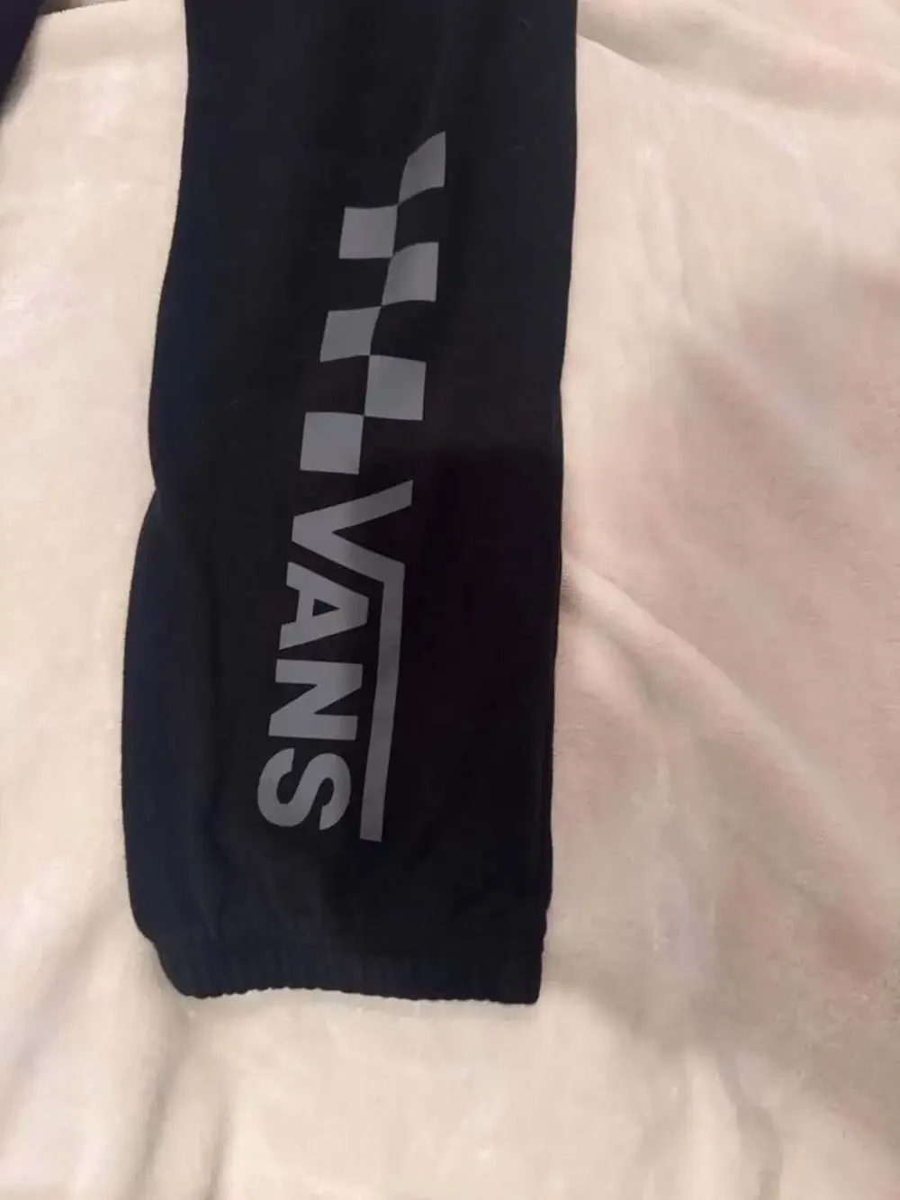 Vans Black Sweatpants with logo & back pocket Boys XL
